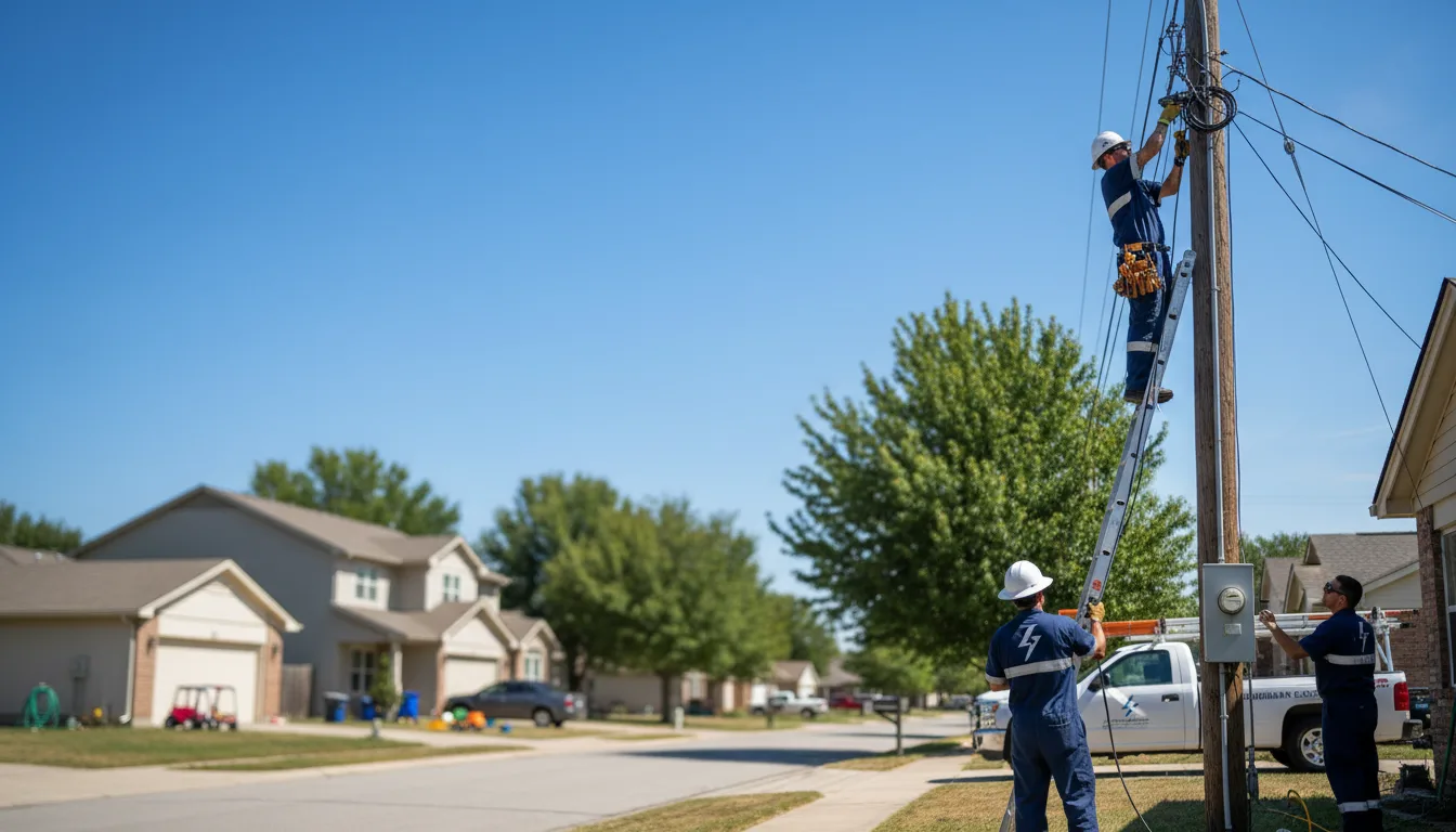 Residential electrician providing installation services in Andreas, PA